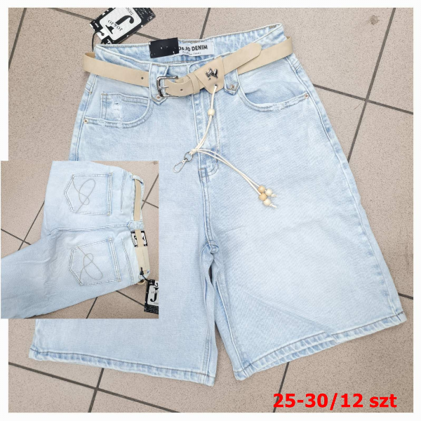 Rybaczki damskie jeansy Roz 25-30, 1 Kolor Paczka 12 szt
